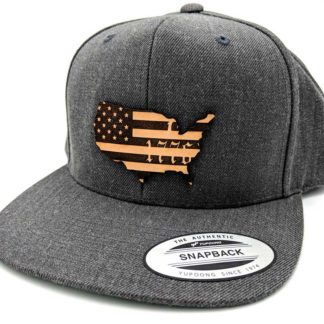 USA 1776 Dark Heather Flatbill Snapback