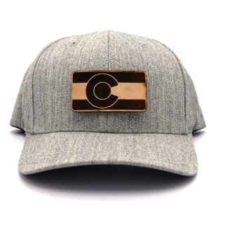 Colorado-Heather-Flexfit-Branded-Leather-Hat