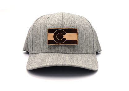 Colorado-Heather-Flexfit-Branded-Leather-Hat