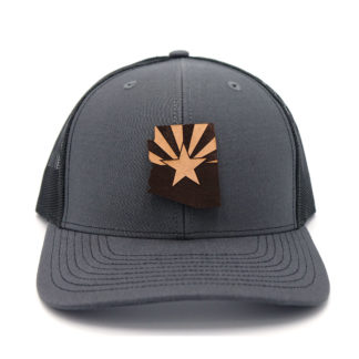 Arizona-Charcoal-Black-Trucker-Snapback-Three-Thousand-Pennies-Hat