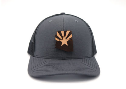 Arizona-Charcoal-Black-Trucker-Snapback-Three-Thousand-Pennies-Hat