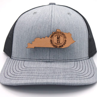 Kentucky-Heather-Black-Trucker-Branded-Billed-Hat