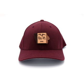 Maroon Iowa Flexfit State Pride Hat