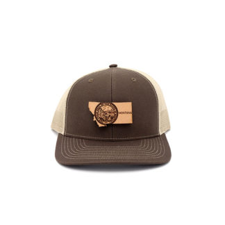 Montana Brown Khaki Trucker State Pride Hat