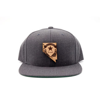 Nevada | Dark Heather Flatbill Snapback State Hat9