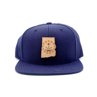 Rhode-Island-Navy-Flatbill-Snapback-Branded-Leather-Patch-Hat