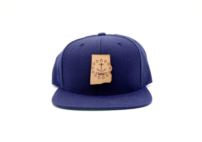 Rhode-Island-Navy-Flatbill-Snapback-Branded-Leather-Patch-Hat
