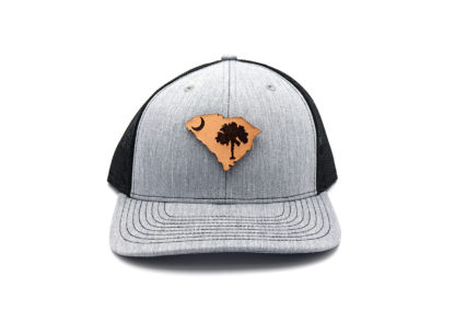 South-Carolina-Heather-Black-Trucker-Leather-State-Pride-Hat