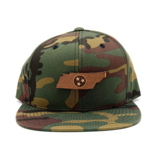 Tennessee-Camo-Flatbill-Snapback-Leaher-patch-hat