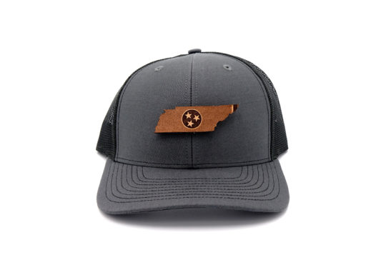 Tennessee-Charcoal-Black-Trucker-State-Flag-Hat