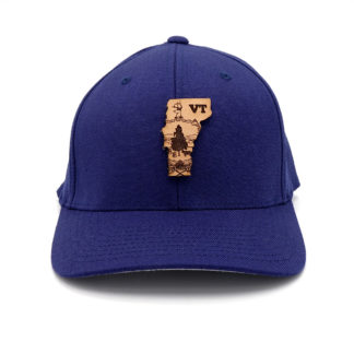 Vermont-Navy-Flexfit-Three-Thousand-Pennies-Branded-Billed-Hat