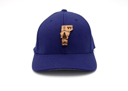 Vermont-Navy-Flexfit-Three-Thousand-Pennies-Branded-Billed-Hat