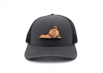 Virgina-Charcoal-Black-Trucker-Snapback-Custom-Three-Thousand-Pennies-Hat