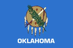Oklahoma state flag hat